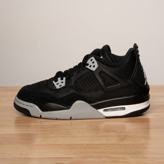 AIR JORDAN 4 RETRO SE GS 'BLACK CANVAS'